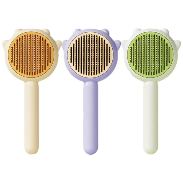 Pet Brush Grooming Comb Self Cleaning Slicker Brush For Shedding Dog Cat