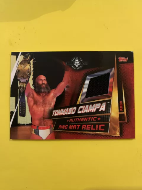 Topps Wwe Slam Attax Universe Authentic Ring Mat Relic # Rmda Tommaso Ciampa