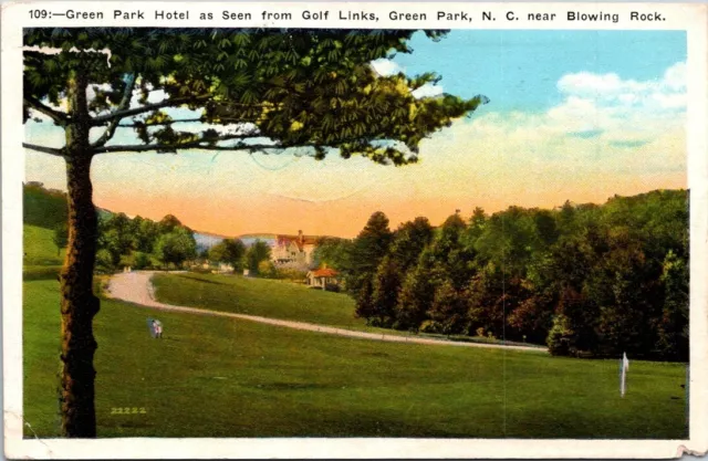 Green Park Hotel NC Golf Course Links North Carolina c1920s WB postcard HQ4