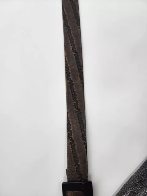 Alpinestars Stamped Fashionable UNISEX Brown Belt / Black Buckle 33 Inches 3