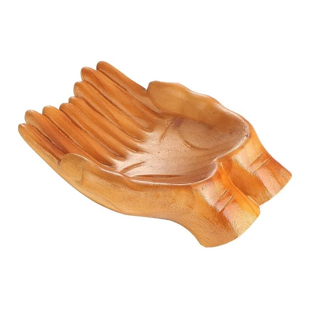 Espositore, Mani Intagliate Che Offrono Ciotola per Espositore di Bigiotter T3X8
