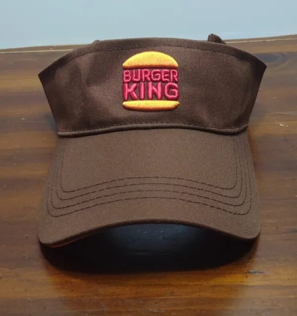 Burger King Logo Adjustable Work Wear Employee Visor Crew Member