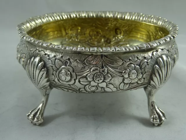 ROYAL / DUCAL  GEORGE III sterling silver SALT, 1767, 102gm