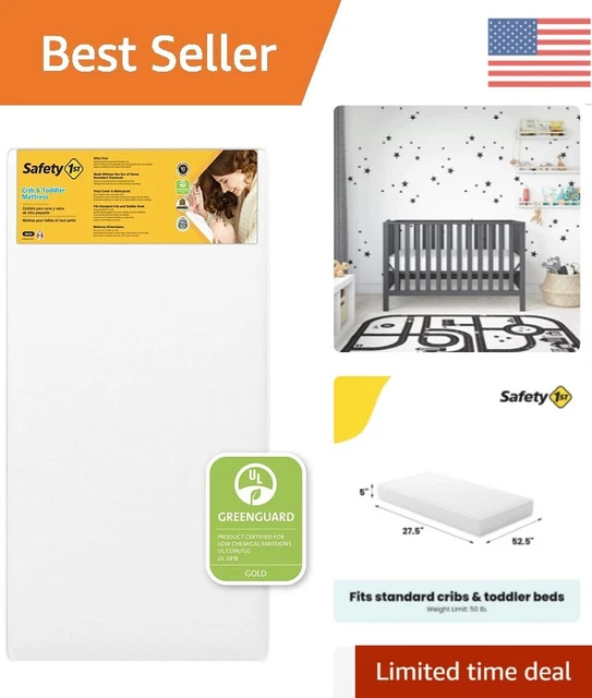 Crib Mattress - Stain Resistant, Firm Support - GREENGUARD GOLD Certified