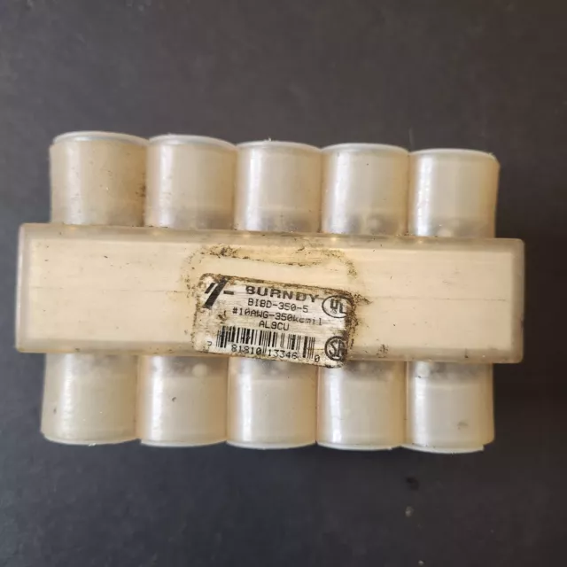 Burndy BIBD-350-5 #10AWG Aluminum Multi-Tap Connector #10AWG-350KCMIL AL9CU