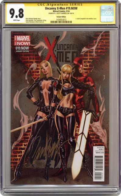 Uncanny X-Men #19 Campbell 1:50 Variant CGC 9.8 SS J. Scott Campbell 2014
