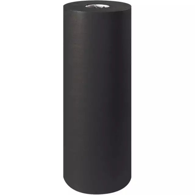 MyBoxSupply 24" - 50 lb. Black Kraft Paper Rolls, 1 Roll