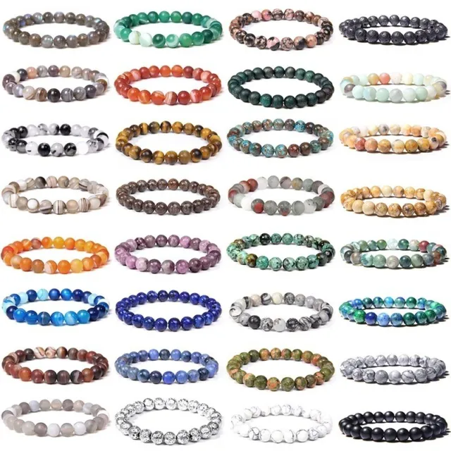 AU NEW Gemstone Beads Handmade Stretch Crystal Bracelets Healing Stone Reiki