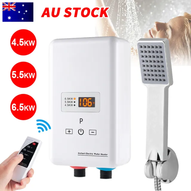 6500W Instant Electric Hot Water Heater Portable Outdoor Camping Shower System