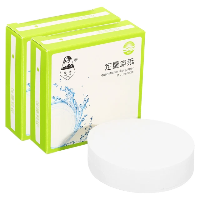 200Pcs 7cm Quantitative Filter Paper Circles, Fast Speed Round Lab Paper
