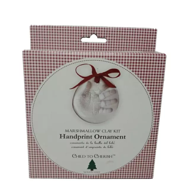 Child to Cherish Marshmallow Clay Handprint Christmas Ornament Kit