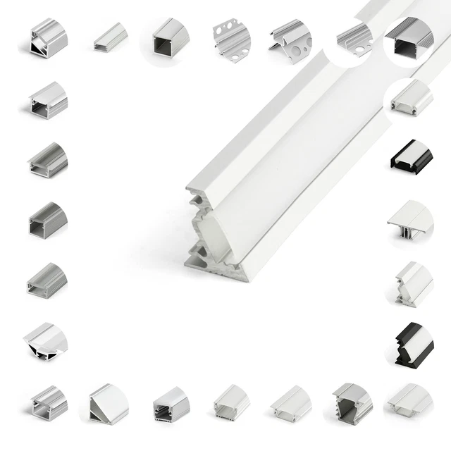 Profilo LED In Alluminio Anodizzato, Up/Down Per Strisce LED - Foto 3