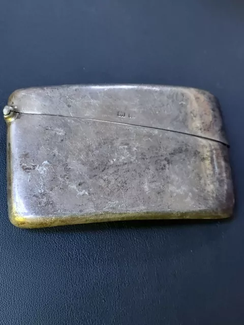 Antique Sterling Silver 925 Birmingham England Card Case J Gloster LTD