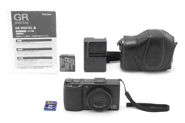 [MINT/IN CASE ] Ricoh GR Digital iii 10.0MP Compact Black Camera From JAPAN