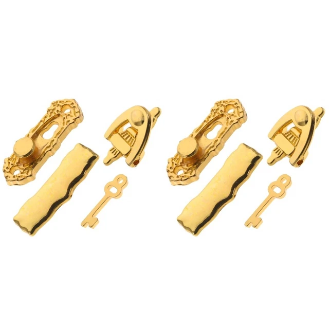 2 SETS MINI Doorbell Toy Tiny House Decoration Dollhouse Lock £8.35