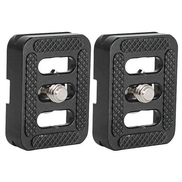 Piastra di rilascio per treppiede con teste a sfera C-10, C-10X, E-10, E-20 e per D1T8