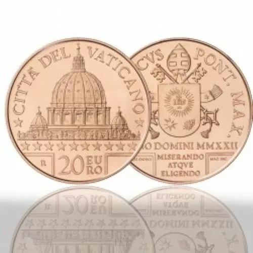 NEU ! 20 Euro Kuppel von San Pietro Petersdom 2022 incl. Etui st