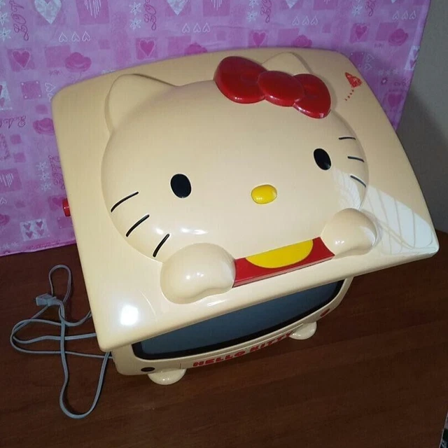SANRIO HELLO KITTY Retro CRT TV 14 inches Very Rare Vintage from Japan