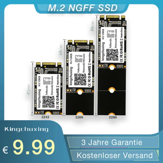 Kingchuxing 256GB 512GB 1TB 2TB Interne SSD M.2 2280 2242 2260 Festplatte Sata 3