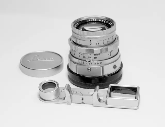 Leica Leitz Wetzlar Summicron-M 50mm F2 Dual Range DR f2 Lens with goggles Ex+++