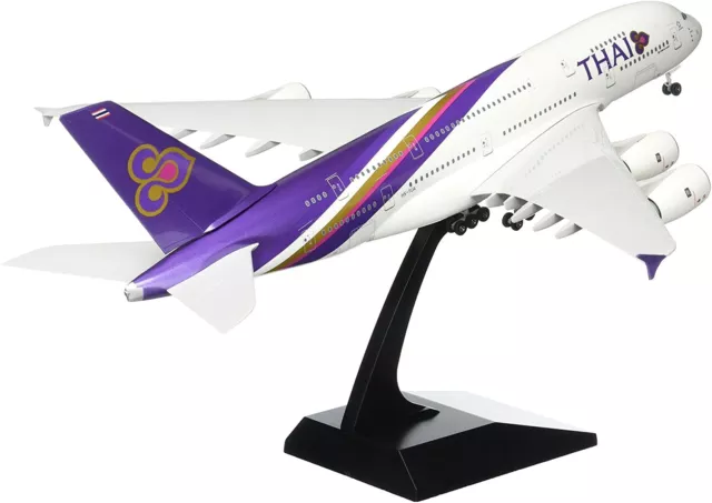 Skymarks SKR331N Thai Airways Airbus A380-800 Desk Display Model 1/200 Airplane 2