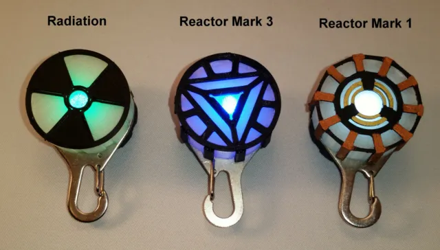 Iron Man Arc Reactor Lighted Keychain