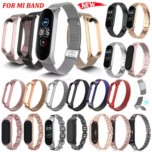 Milanaise Edelstahl Uhrenarmband für Xiaomi Mi Band 3 4 5 6 Armband Ersatz Strap