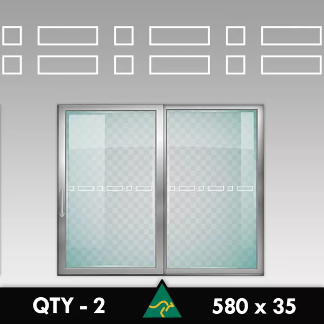 Safety Glass Door Stickers Squares Decal Vinyl Sliding Window Hazard Protection