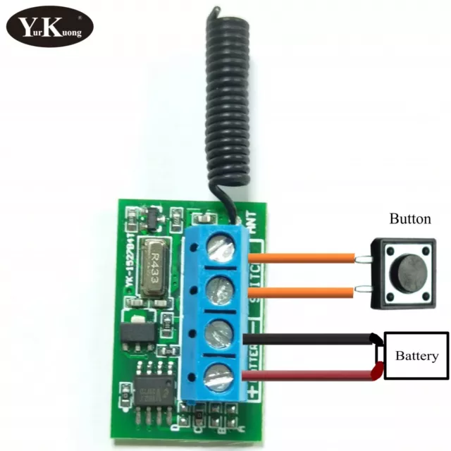 RF Remote PCB Board 1527 433 Transmitter mini remote control terminal remote RF