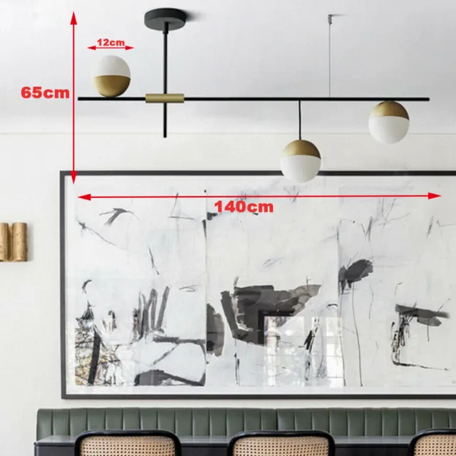 Linear Modern Pendant Light Kitchen Bar Island Art Ceiling Lamp Hanging Light