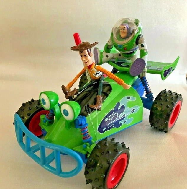DISNEY PIXAR TOY Story RC Car with Woody and Buzz Lightyear 2013 EUR 35