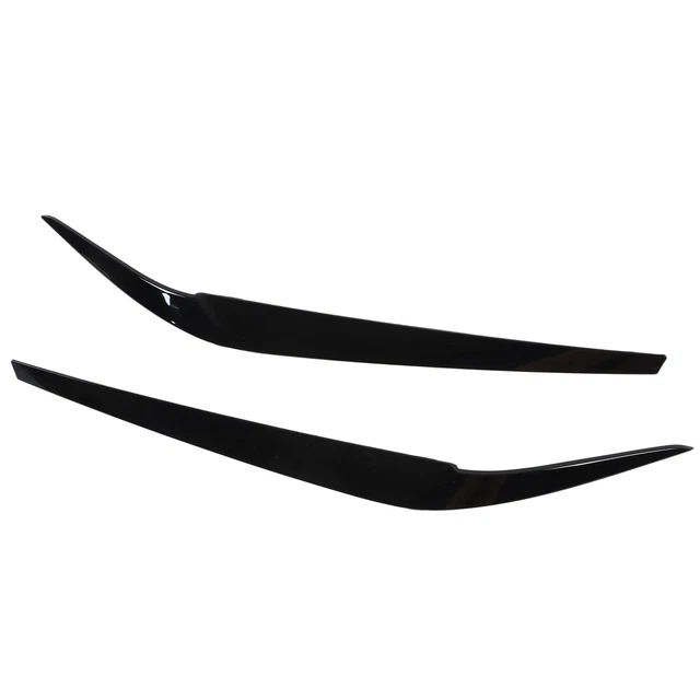 (Noir Brillant)2pcs Autocollant De Décoration De Couvercle 'oeil De Sourcil De