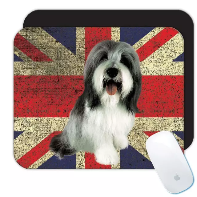 Gift Mousepad : Old English Sheepdog UK Flag Dog British United Kingdom England