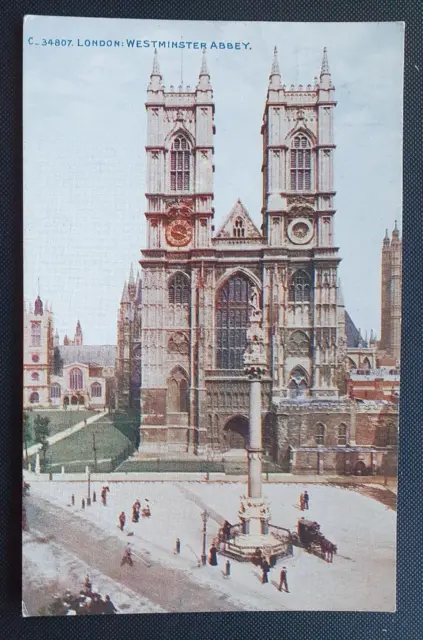 Unposted Photochrom Co Celesque Series Postcard - Westminster Abbey, London  (b)