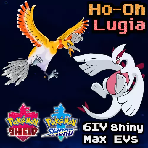 SHINY LUGIA & SHINY HO-OH 6IV Pokemon Sword & Shield Crown Tundra TRADING  NOW
