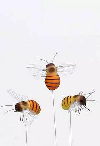 12 API DECORATIVE sul bastone decorazione primaverile floristica api fai da  te decorazione EUR 14,99 - PicClick IT