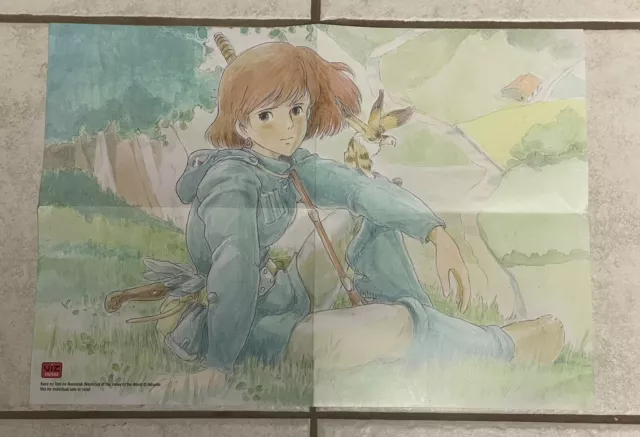 Nausicaa Of The Valley Of Wind 2 Sided Poster Miyazaki Manga Anime Studio Ghibli