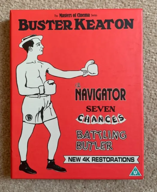 Buster Keaton 3 Films Navigator/7 Chances/Battling Butler Masters of Cinema box