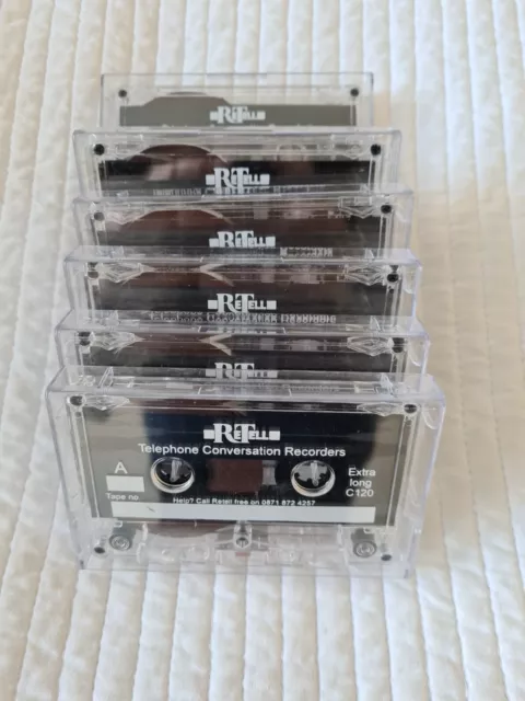 Re-Tell Telephone Conversation Recorder Tapes - Six