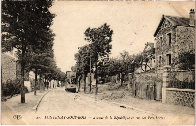 CPA Fontenay-sous-Bois Avenue de la République rue des Prés-Lorets (1276311)