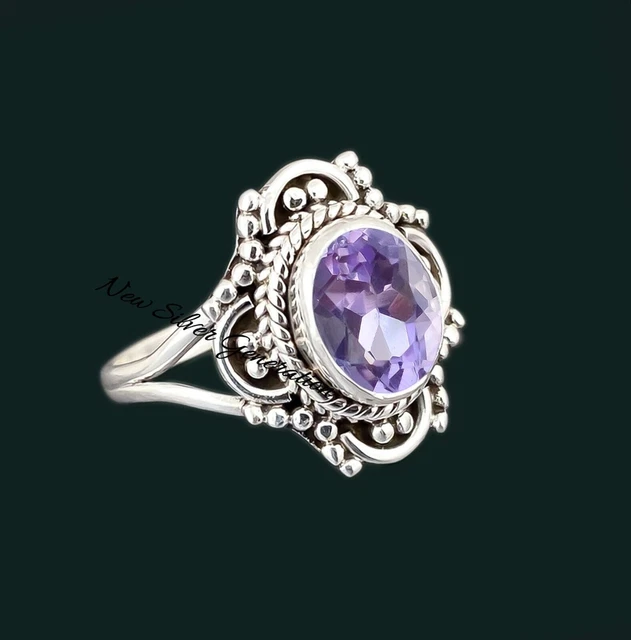 Bague Signet Ovale Simple En Argent Sterling 925