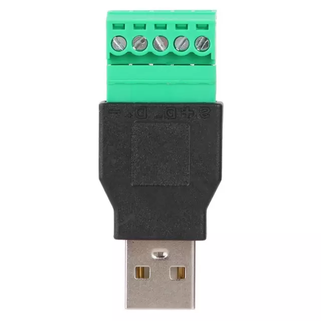 USB2.0 Male to 5pin Screw Terminal Connector Apdater with Shield Connector