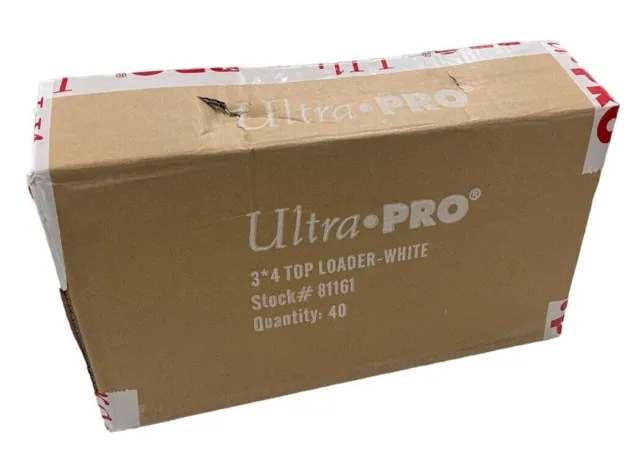 Ultra Pro 3x4 White Bordered Toploaders 81161 New Top Loaders