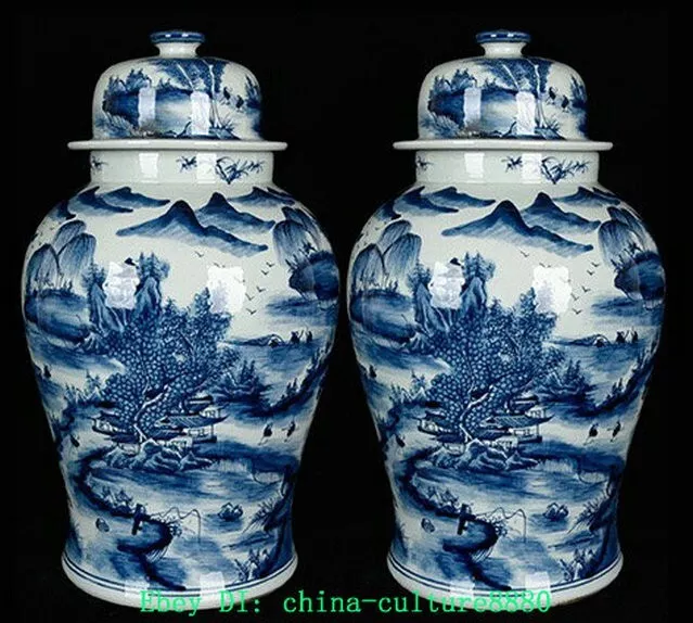 Daqing Kangxi vert fleur porcelaine montagne arbre oiseau logement pot