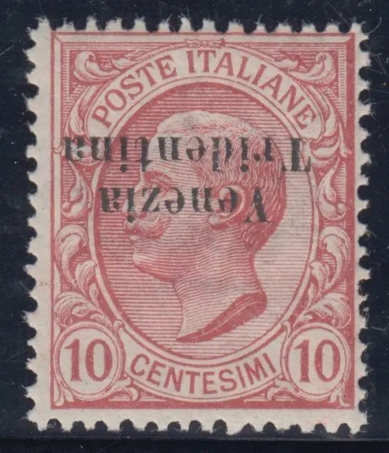 Italy 1918 - Venezia Tridentina - Sass. n.22aa inverted overprint cv 1080$ MNH**