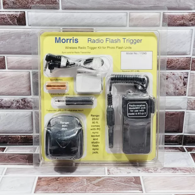 Morris Radio Flash Trigger Kit For Photo Flash Units Model 11245 RT-01R