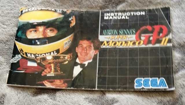 SEGA MEGA DRIVE, mega drive 2 instructions ayrton senna's super monaco