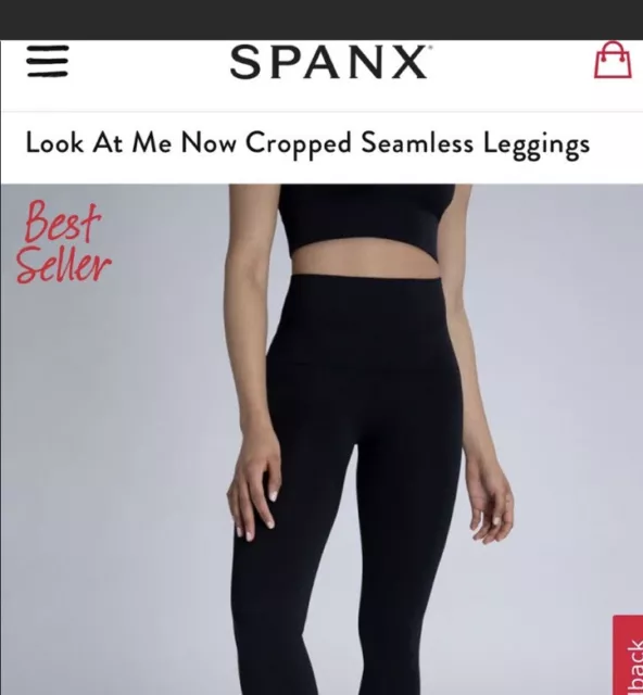 NWT Spanx Cropped LAMN Leggings Sage Camo Size L
