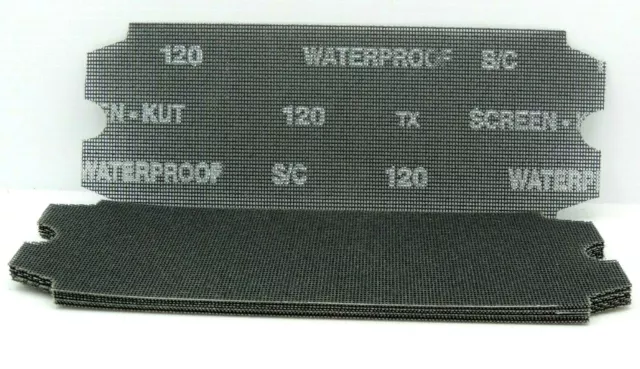 Malla de pantalla troquelada de arena 120 malla de pantalla troquelada impermeable lijado de paneles de yeso de arena de 10 piezas