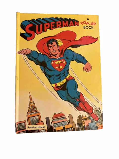 Vintage 1979 Superman Pop Up Book DC Comics Super Man Random House